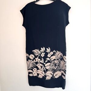 Rickie Freeman For Teri Jon Sz 4 100% Silk Animal Print  Lightweight Lined Dress